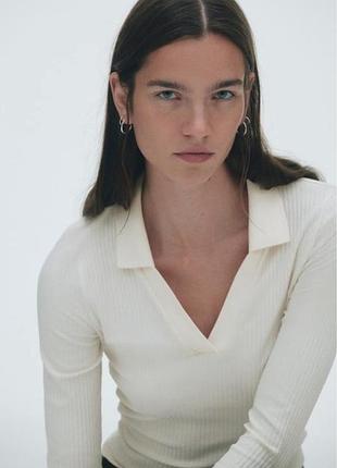 Лонг h&m жіночий молочний 3