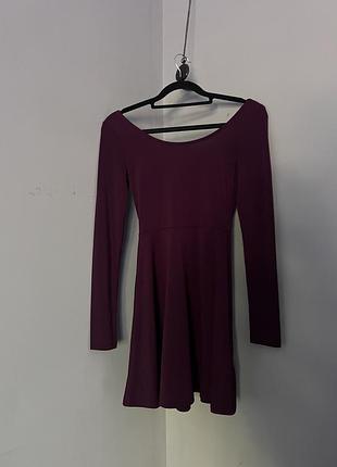 Бордова міні-сукня h&m 🍷🍒