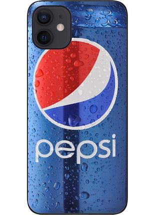 Силіконовий чохол для iphone 12 з картинкою pepsi