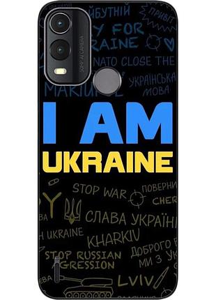 Силиконовый чехол epik для nokia g11 plus с картинкой украина надписи