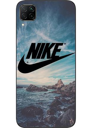 Силіконовий чохол для huawei p40 lite з картинкою логотип nike