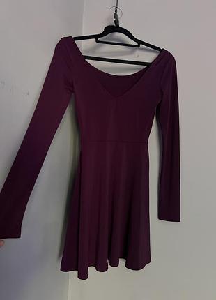 Бордова міні-сукня h&m 🍷🍒 2
