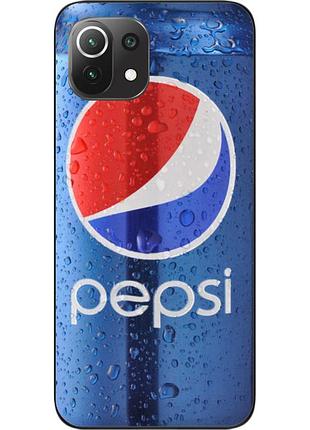 Силіконовий чохол для xiaomi mi 11 lite з картинкою pepsi