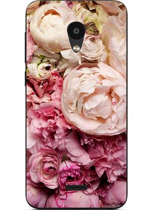 Чохол силіконовий для meizu c9 з картинкою півонії