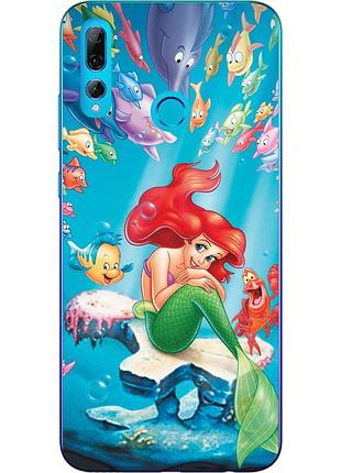 Чехол силиконовый для huawei p smart plus 2019 с картинкой русалочка
