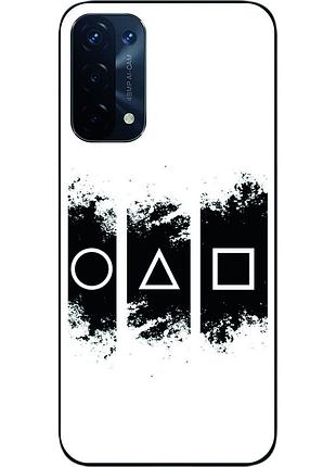 Силиконовый чехол epik для oppo a54 5g с картинкой игра в кальмара логотип
