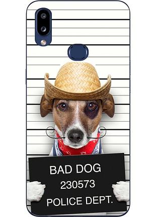 Силіконовий чохол для samsung a10s galaxy a107f з картинкою bad dog
