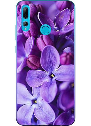 Чехол силиконовый для huawei p smart plus 2019 с картинкой сирень