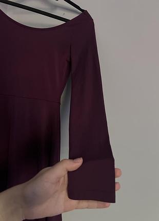Бордова міні-сукня h&m 🍷🍒 6
