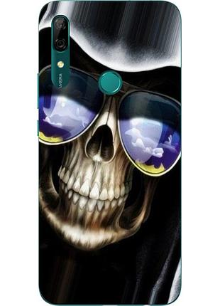 Силиконовый чехол с рисунком для huawei p smart z скелет в очках