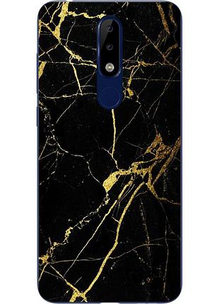 Силіконовий чохол бампер для nokia 5.1 2018 з картинкою мармур