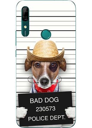 Силіконовий чохол для huawei p smart z з картинкою bad dog