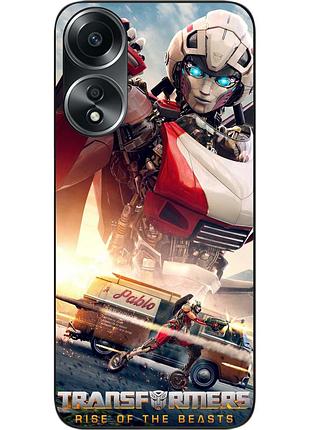 Силиконовый чехол epik для oppo a58 4g с картинкой арси трансформеры