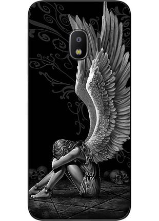 Силіконовий чохол бампер для samsung j2 2018 galaxy j250 з картинкою ангел