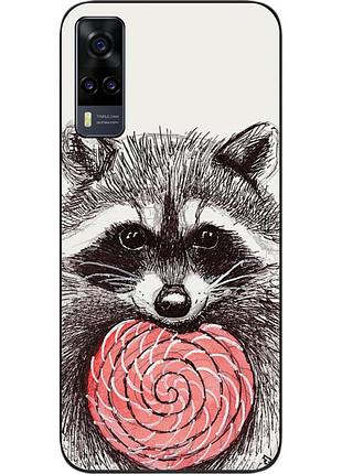 Силіконовий чохол для vivo y31 з картинкою єнот