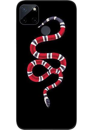 Силиконовый чехол для realme c21y / c25y с картинкой змея