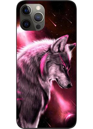 Силіконовий чохол для iphone 12 pro з картинкою вовк