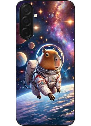 Чехол силиконовый epik для samsung galaxy a57 с принтом капибара в космосе