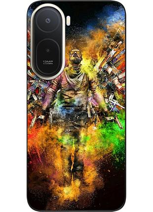 Силиконовый чехол epik для xiaomi redmi a7 pro с принтом яркий воин