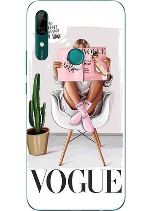 Бампер силіконовий чохол для huawei p smart z з картинкою vogue