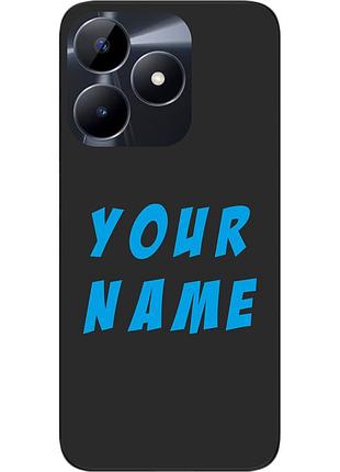 Именной чехол epik для realme c51 бампер с именем печать на чехле
