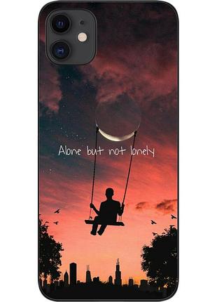 Силиконовый чехол бампер для iphone 11 с картинкой надпись