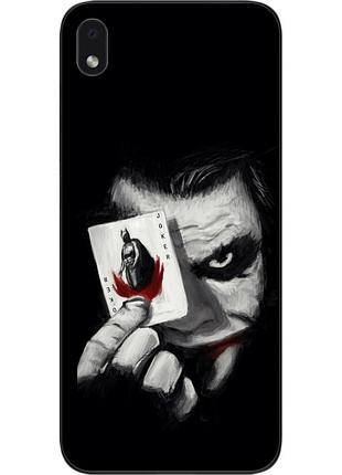 Силиконовый чехол для samsung galaxy a01 core a013f с картинкой джокер с картой