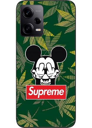 Оригинальный чехол для xiaomi redmi note 12 pro 5g с картинкой микки supreme