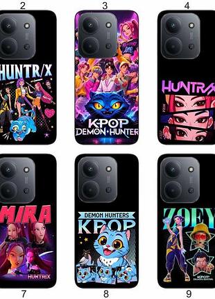 Силіконовий чохол kpop demon hunters для xiaomi redmi 15c кейс-поп дизайн