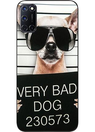 Чохол силіконовий для oppo a52 з картинкою bad dog