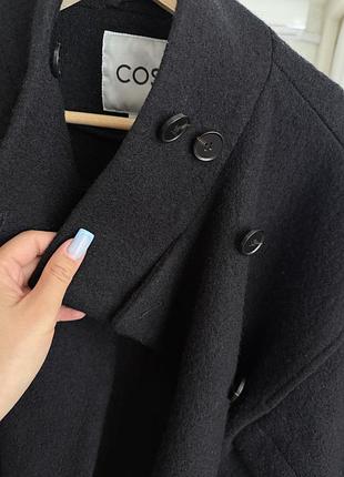 Cos funnel-neck boiled-wool coat 9