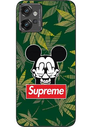 Оригинальный чехол epik для motorola moto g32 с картинкой микки supreme