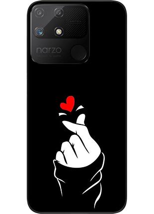 Силіконовий чохол epik для realme narzo 50a з картинкою рука