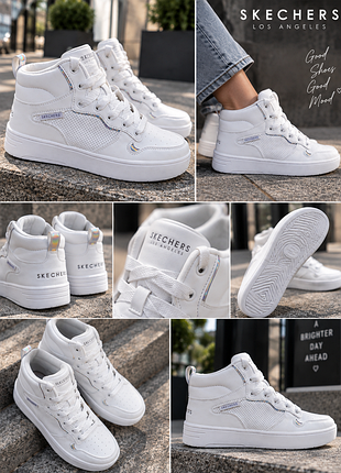 Высокие кроссовки skechers street los angeles 33, 34, 35 - стильная трендовая модель 2