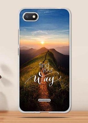 Оригінальний tpu чехол з картинкою для xiaomi redmi 6a дорога