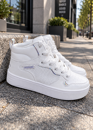 Высокие кроссовки skechers street los angeles 33, 34, 35 - стильная трендовая модель 6
