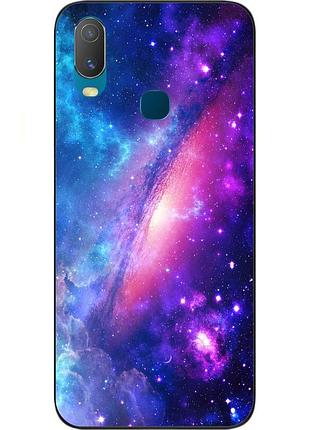 Силиконовый чехол бампер для vivo y11 с картинкой галактика
