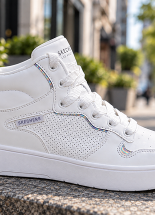 Высокие кроссовки skechers street los angeles 33, 34, 35 - стильная трендовая модель 7