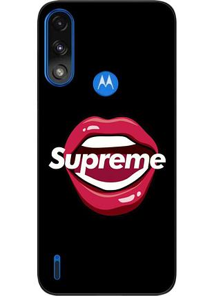 Оригинальный чехол epik для motorola moto e7 power с картинкой губы