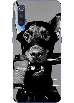 Чохол силіконовий для xiaomi mi 9 з картинкою пес