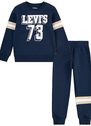 Спортивный костюм levi's свитшот и штаны джоггеры на флисе на рост 92-98 см