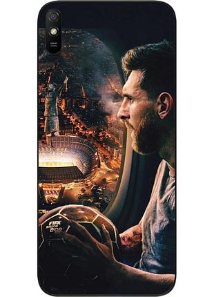 Силиконовый чехол бампер epik для xiaomi redmi 9a с картинкой месси