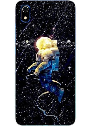 Силиконовый чехол с рисунком для xiaomi redmi 7a космонавт