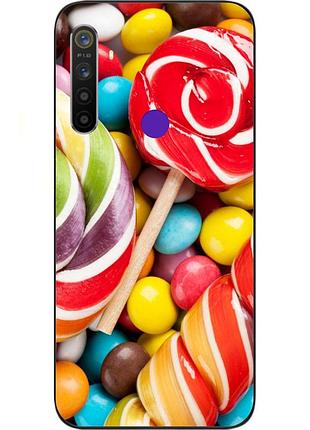 Силіконовий чохол бампер для realme c3 з картинкою цукерки