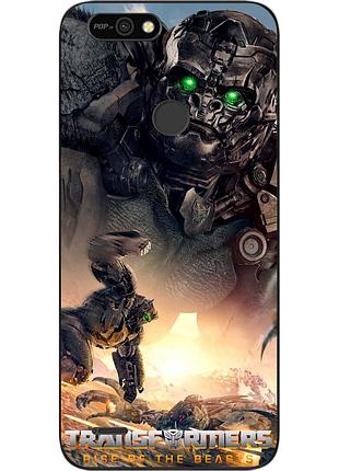 Силиконовый чехол epik для tecno pop 2f с картинкой эйплинк трансформеры звероботы