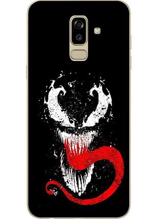 Бампер силіконовий чохол для samsung j810f galaxy j8 2018 з картинкою веном