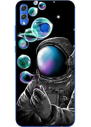 Оригінальний чохол накладка для huawei honor 8x з картинкою космонавт і планети