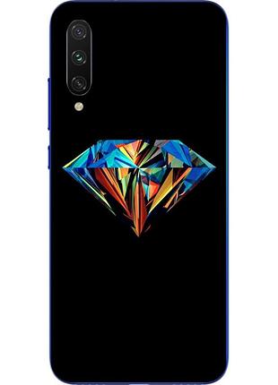 Силиконовый чехол с рисунком для xiaomi mi a3 бриллиант