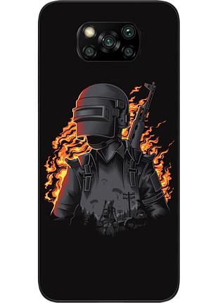 Оригінальний чохол для xiaomi poco x3 з картинкою pubg