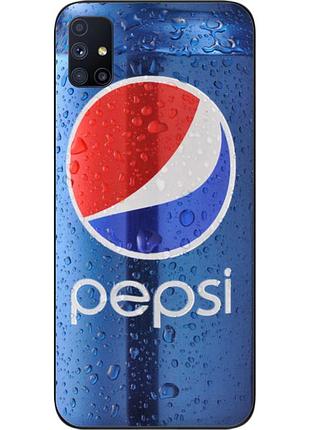 Силіконовий чохол для samsung m51 galaxy m515f з картинкою pepsi